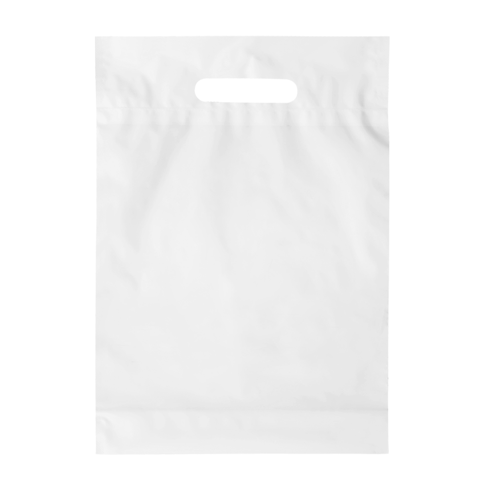 shoppers in plastica con manici a fagiolo