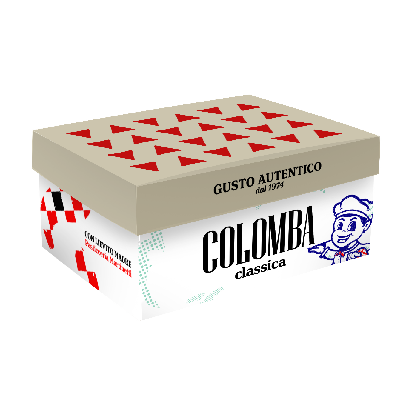 Scatola Colomba Base e Coperchio Stampa fino a 4 Colori