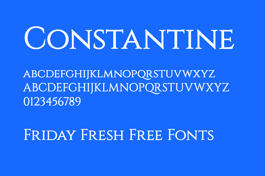 MondayFont #2: Constantine, Montserrat, Aaram