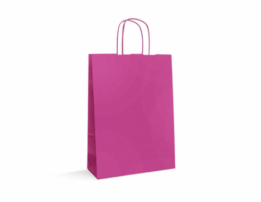 Shopper-in-carta-kraft-arcobaleno-rosa-fuxia-tecknopack