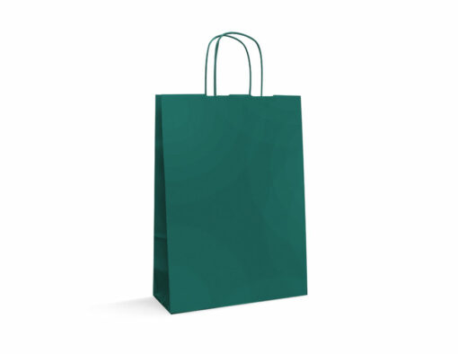 Shopper-in-carta-kraft-arcobaleno-verde-inglese-tecknopack