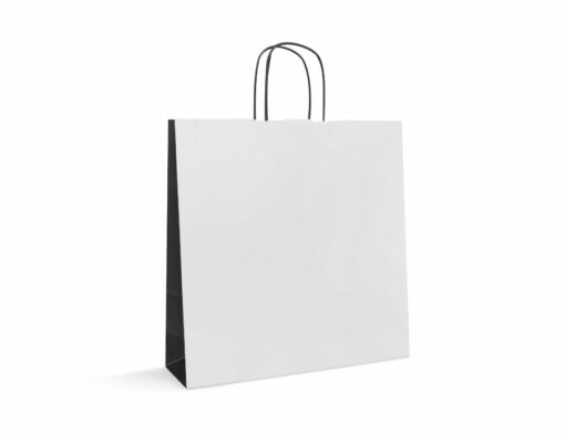 Shopper-in-carta-kraft-bicolore-bianco-nero-tecknopack