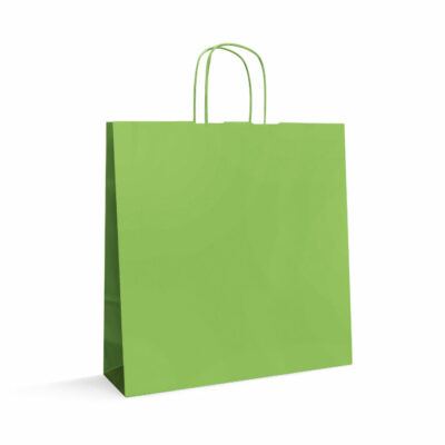 Shopper-in-carta-kraft-bicolore-verde-verde-inglese-tecknopack